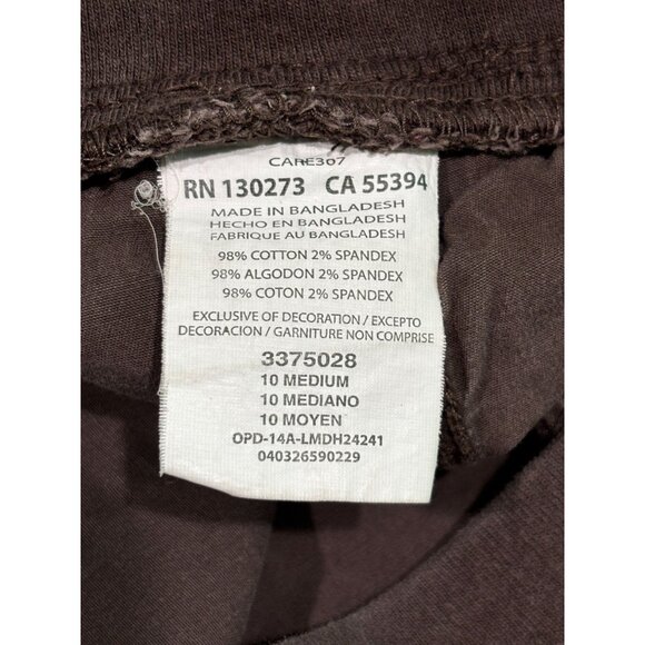 Lee Womens Easy Fit Brown Cargo Shorts Size 10 Cotton/Spandex Blend - Picture 4 of 9